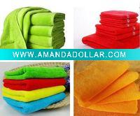 Wholesale super soft solid colour towel