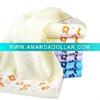Wholesale Flowers Language Bamboo fiber towel