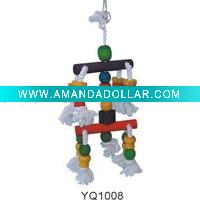 Wholesale Wooden colorful bird toy/cage accessories