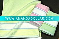 Wholesale white border Face towel