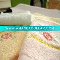 Wholesale embroidery-100%bamboo fiber cleansing face towel