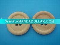 natural wooden button