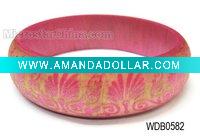 Colorful wooden bangle