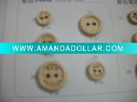 Wholesale wooden craft button fashion wooden button