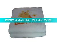 Wholesale 21s 100%cotton velvet printing bath towel