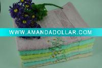 Wholesale 100% cotton jacquard velour and embroider bath towel