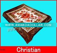 100% polyester soft flower printed blanket