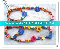 Wholesale Children necklace, children sets of chains, wooden decorations, fashion accessories, decorations, children child DIY