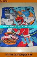 Wholesale 100% acrylic baby blanket with cartoon printed