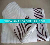 Wholesale Cotton Fashion Tiger Stripe Square Towels