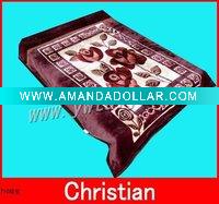 Wholesale 100% polyester soft flower printed blanket