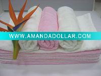 Wholesale bamboo plain face towel