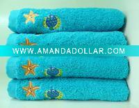 Wholesale 100% cotton embroidery towel