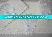 Wholesale 100% cotton Lace towel