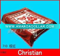 Wholesale New style 100% polyester flower printed soft blanket