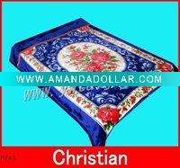 Wholesale 2011 fashion 100% polyester flower printed blanket