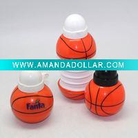 Wholesale 180 to 450ml collapsible basketball sports bottle with BPA free