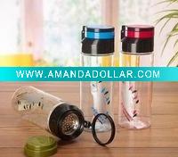 Wholesale 500ml plastic tea bottle for traveling