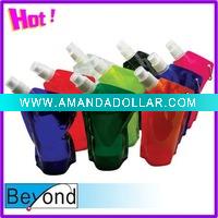 Wholesale portable folding flat water bottles