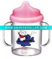 baby training cup with pink color