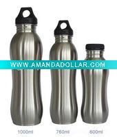 Wholesale (curved shape) stainless steel sports bottles