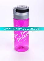 Wholesale 500ml portable plastic sports water bottle