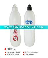 Wholesale squeezed drinking bottles