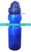 Wholesale 650ml PC water bottle with straw,plastic bottles