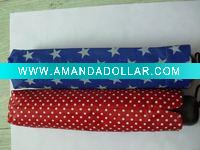 printed fabric mini folding market umbrella