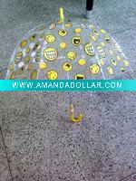 Wholesale 21" POE transparent umbrella