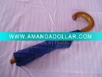 wooden handle&cap 2 folding umbrella