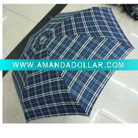 Three folding umbrella