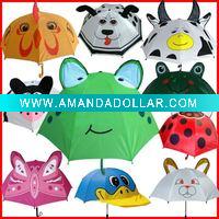 Wholesale kid and child umbrella with animal design