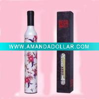 Wholesale wholesale wine bottle umbrella with flower design