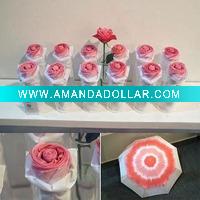 Rose shape lovers' folding umbrella / parasol #JP-21