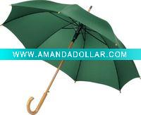 wooden straight umbrella
