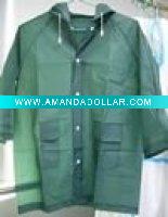Wholesale Greenblack EVA Children's Raincoat