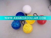 Wholesale Colorful PE Rain Poncho Installed in a Ball