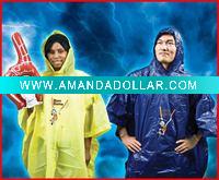 PE disposable rain poncho