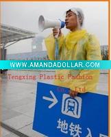 Wholesale disposable plastic raincoat