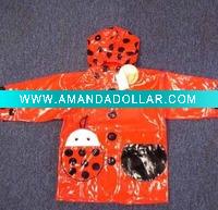 Wholesale PVC Material Kids Raincoat