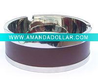 Wholesale fashion pu leather ashtray , leather ashtray