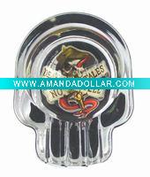 Wholesale Skull Glass Ashtray 05255_3