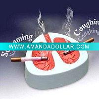 Wholesale Lung shape coughing & screaming ashtray
