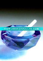 Wholesale Promotional Gift/Business Gifts/round cut handmade crystal ashtray
