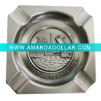 Pewter Square Ashtray