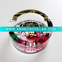 Wholesale glass round ashtray(P320-08G-02)