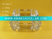 Wholesale supply glass ashtray / square glass ashtray