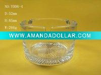 Wholesale supply nice high white material glass round ashtray / square glass ashtray (made in china)