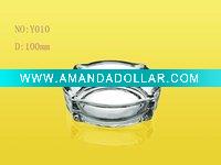 Wholesale kinds of nice high white material glass round ashtray / square glass ashtray (made in china)